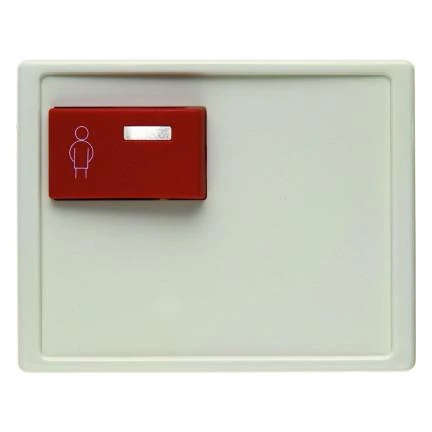  артикул 12160002 название Berker Центральная панель с красной кнопкой вызова цвет: белый, с блеском Berker Arsys