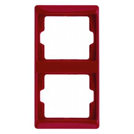  артикул 13230062 название Рамка 2-ая (двойная) вертикальная, Красный, серия Arsys