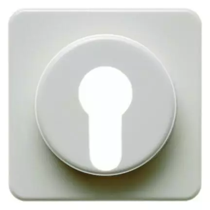  артикул 151912 название Berker Центральная панель для замочных выключателей/кнопок цвет: белый, с блеском Влагозащищенный ск