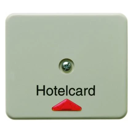  артикул 164002 название Berker Hакладка карточного выключателя для гостиниц с оттиском и красной линзой цвет: белый, с блеск