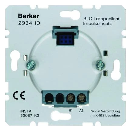  артикул 293410 название Berker Импульсная электронная вставка BLC лестничного освещения  Домашняя электроника