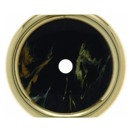  артикул 109512 название Berker Декоративная промежуточная накладка для поворотных выключателей/кнопок цвет: черный Palazzo