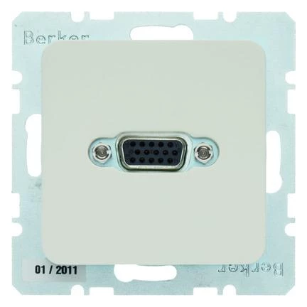  артикул 33154002 название Berker BMO VGA  M2 цвет: белый