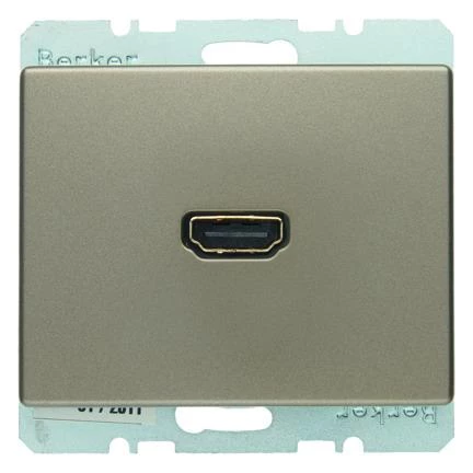  артикул 3315429011 название Berker BMO HDMI AS  цвет: светлая бронза