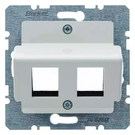  артикул 146302 название Berker Центральная плата для AMP Modular Jacks цвет: белый, с блеском Система центральных плат