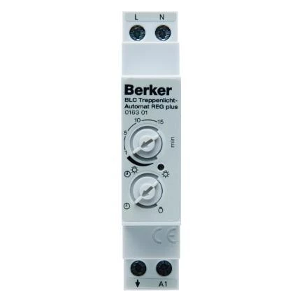  артикул 16301 название Berker Автомат лестничного освещения REG Plus цвет: светло-серый Домашняя электроника