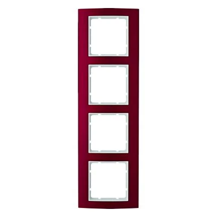  артикул 10143022 название Рамка 4-ая (четверная), Красный/Белый, серия B.3