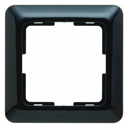  артикул 101145 название Berker Контрастная рамка, 1-местная цвет: черный, с блеском Modul 2