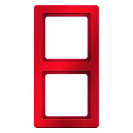  артикул 10126062 название Рамка 2-ая (двойная), Красный, серия Q.1