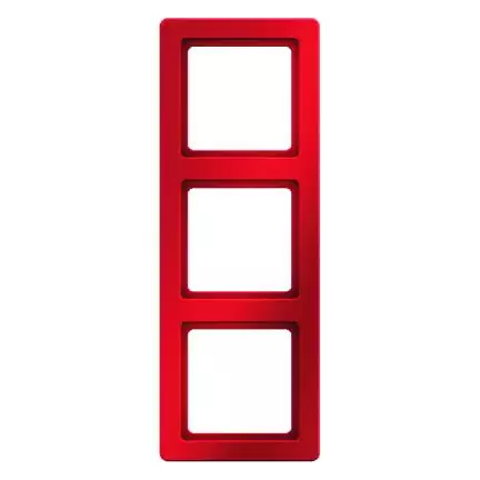  артикул 10136062 название Рамка 3-ая (тройная), Красный, серия Q.1