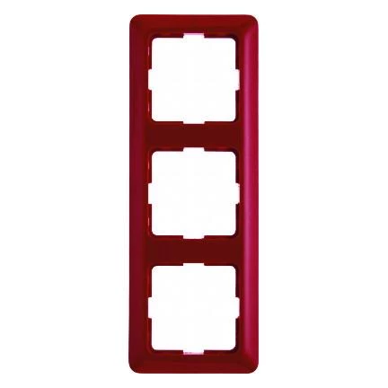  артикул 101362 название Рамка 3-ая (тройная), Красный, серия Modul 2