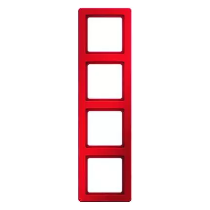  артикул 10146062 название Рамка 4-ая (четверная), Красный, серия Q.1