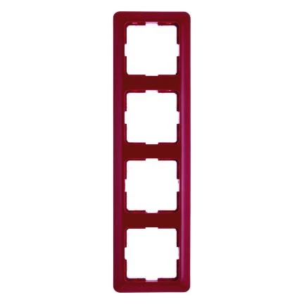  артикул 101462 название Рамка 4-ая (четверная), Красный, серия Modul 2