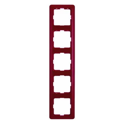  артикул 101562 название Рамка 5-ая (пятерная), Красный, серия Modul 2