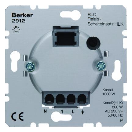 артикул 2912 название Berker Электронная вставка выключателя BLC HVAC с релейным контактом  Домашняя электроника