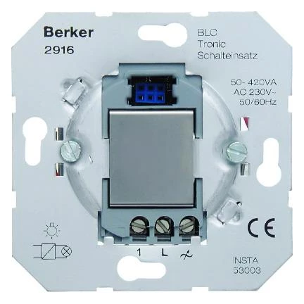  артикул 2916 название Berker Электронная вставка Tronic выключателя BLC  Домашняя электроника