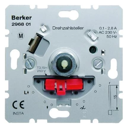  артикул 296801 название Berker Регулятор числа оборотов  Домашняя электроника