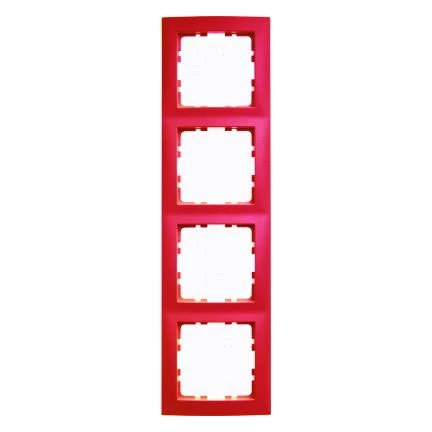  артикул 10148962 название Рамка 4-ая (четверная), Красный, серия S.1