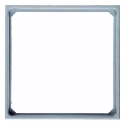  артикул 11091414 название Berker Переходная рамка для центральной панели 50 x 50 мм цвет: алюминий, матовый Berker B.1/B.7 Gla