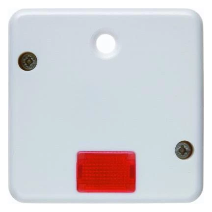  артикул 114909 название Berker Центральная панель c красной линзой для выключателей/кнопок со шнурковым приводом цвет: поляр