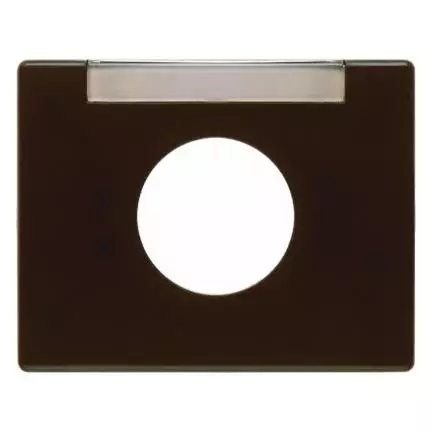  артикул 11650001 название Berker Центральная панель с полем для надписи для нажимной кнопки цвет: коричневый, с блеском Berker
