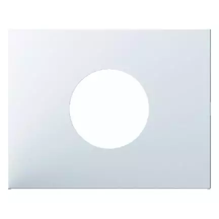 артикул 11657009 название Berker Центральная панель для нажимной кнопки и светового сигнала Е10 цвет: полярная белезна, с блес